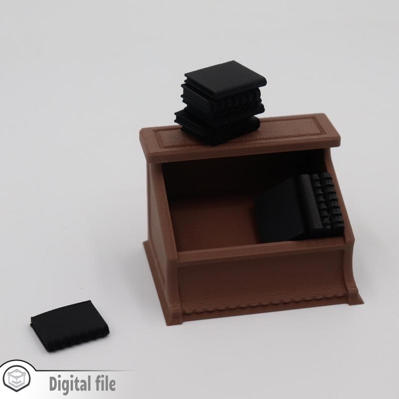 1:12 miniature dollhouse books&stand