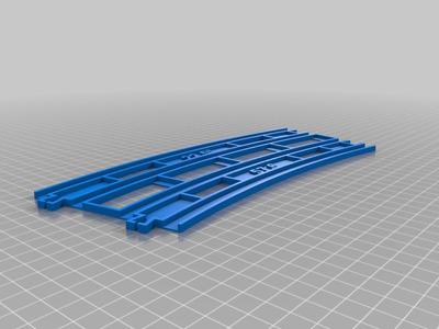 Curve rail for six / eight tracks for PlaRail 三複線／四複線用曲線レール
