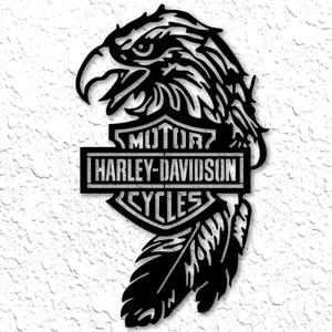 Harley Davidson Eagle Logo Wall Art Motorcycle wall decor 2d