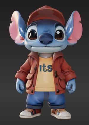 Stitch Urban Vibe Fan Art
