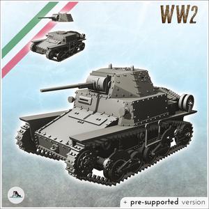 Fiat-Ansaldo L6-40 Italian light tank - Italy WW2 World War 2 Afrika Balkans Carro armato Germany German
