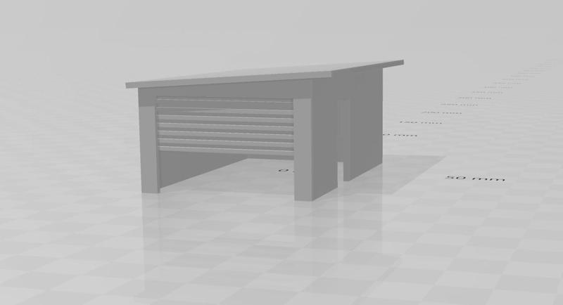 Car Garage h0 1:87