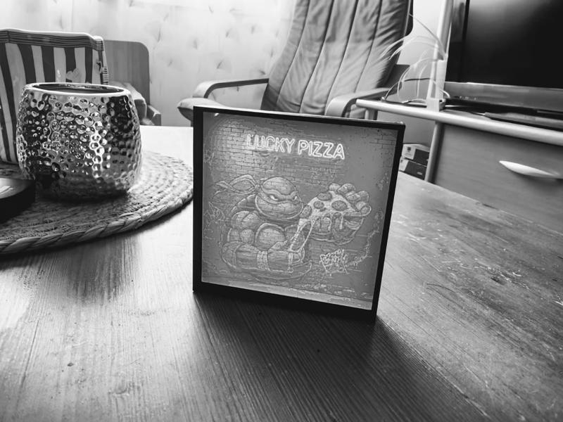 TMNT Peperoni & Cheese Pizza's Lithophane