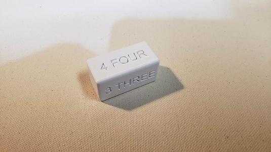 Pottery 4 Sided Glaze Number Tracker