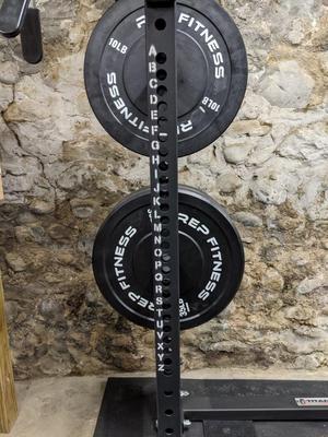 Titan Fitness T-3 Squat Rack Stencil for Westside Hole Spacing