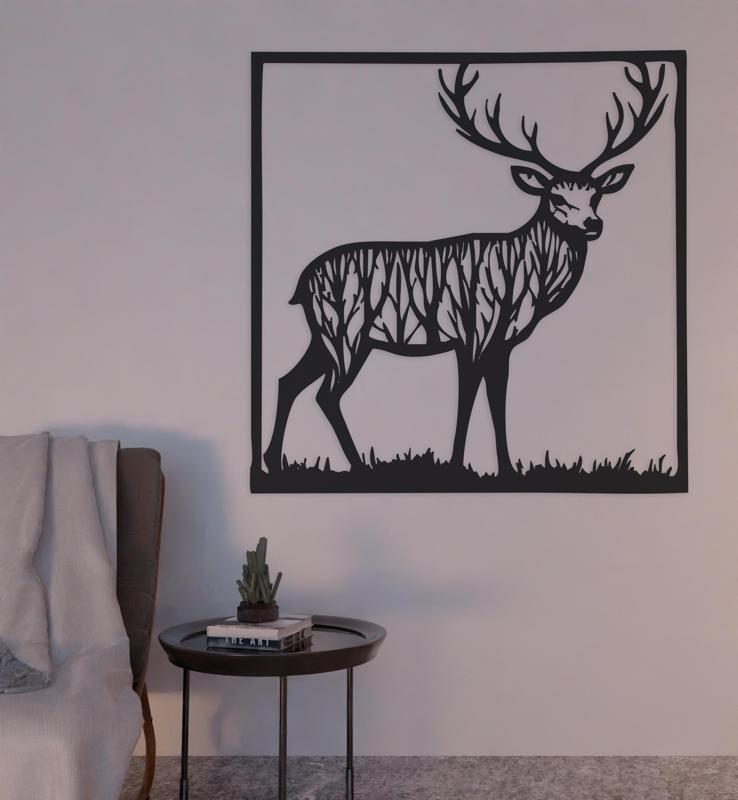Deer Deer wall decoration 2d wall art