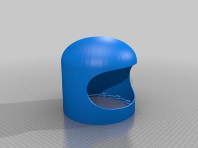 Among Us Helmet with Flange Rough Draft