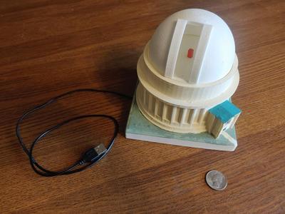 light-up observatory with removable dome