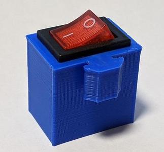 Rocker Switch Mount for 2020 Extrusion - Ender and CR10