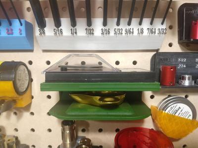 reloading small scale holder for pegboard