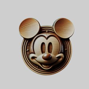 Mickey Mouse Cartoon Medallion for CNC Router Laser & 3D Printer