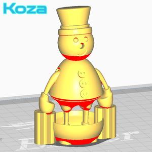 Snowman in underwear