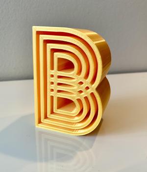 Decorative Block Initial 'B'