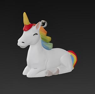 Unicorn keychain