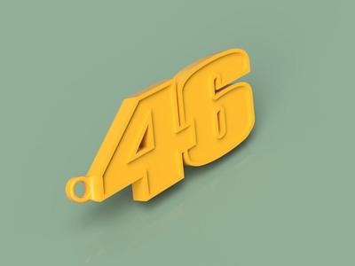 VR-46 logo and keyring