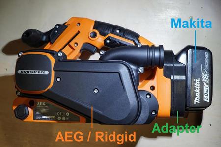 Makita 18v to AEG/Ridgid battery adapter