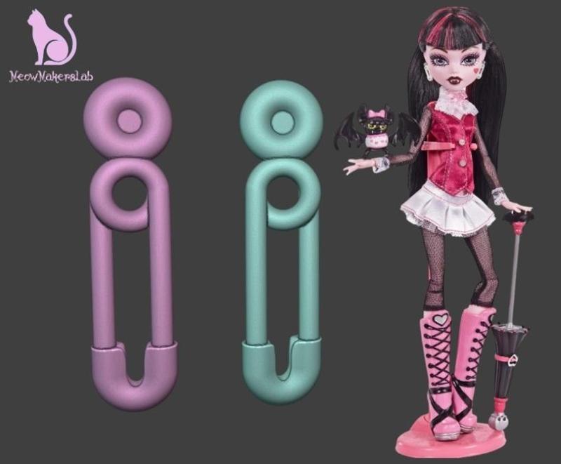 Draculaura, Earrings, Monster high.