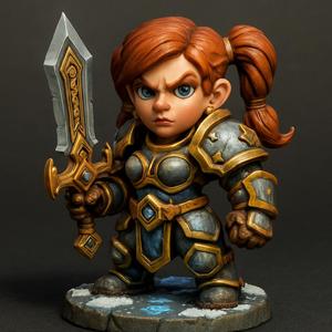 The dwarf of the world of World of Warcraft.