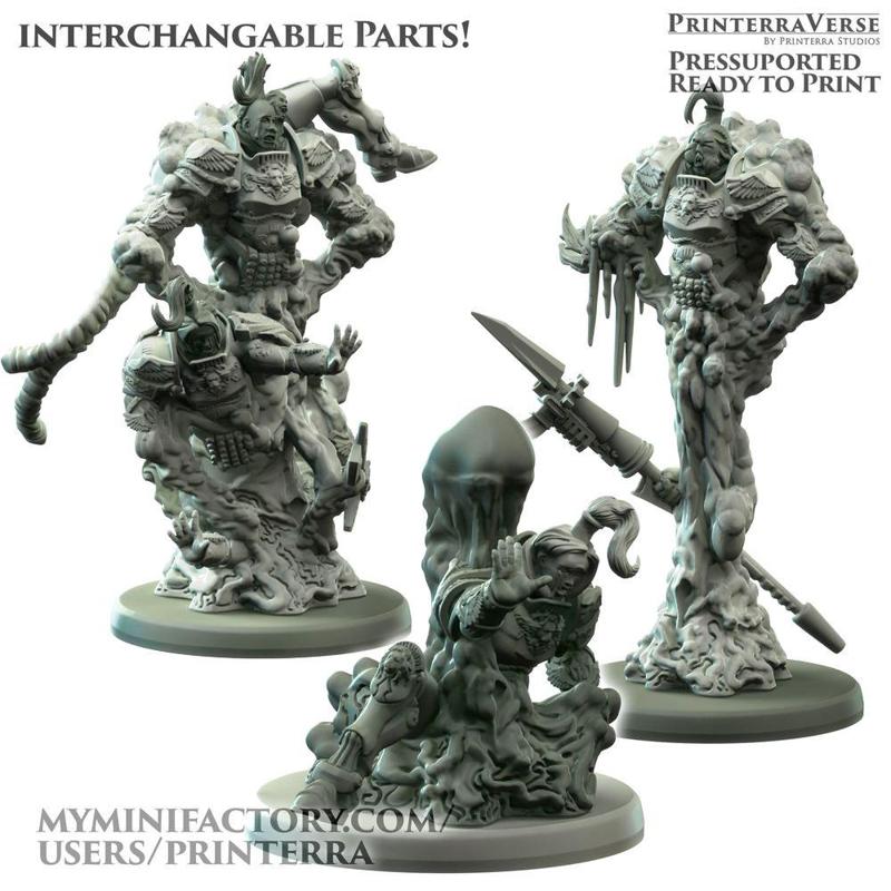 041 GENETIST FLESHSCULPTER Corrupted Macabre Human Pillars