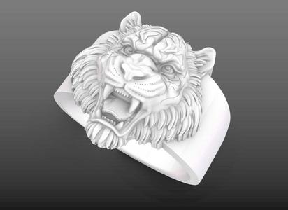 Fierce Tiger Head Ring Unleash Your Inner Beast