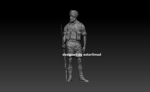 WW2 INDIAN SOLDIER 8 BRITISH ARMY - THE ALAMEIN v2