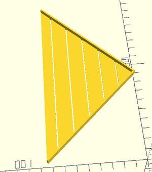 Miter triangle 15mm