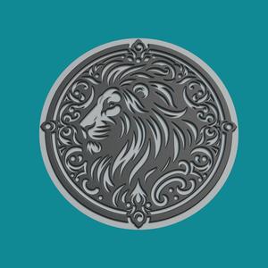 Lion Print Model