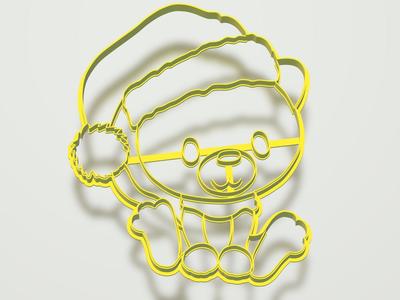 Tiger in a hat COOKIE CUTTER