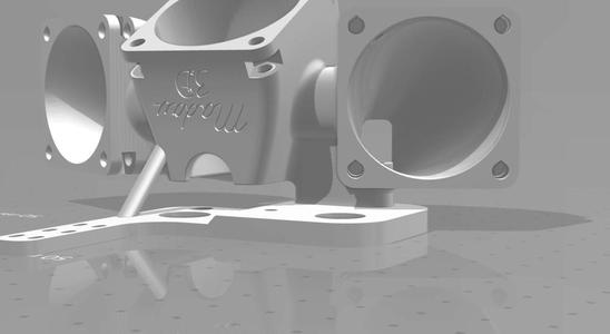 CR-10 / Ender 3 Dual 40mm Part Cooling Fan reinforced backplate