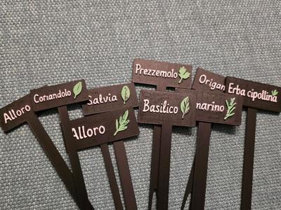 Spice Herb Vegetable Garden Signs Labels