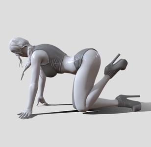 Woman figure clothed version
