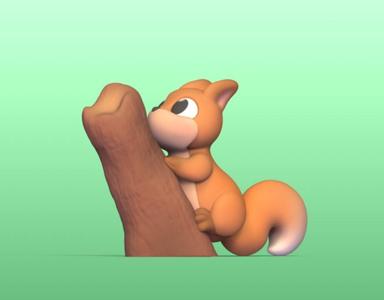 Squirrel on the Trunk
