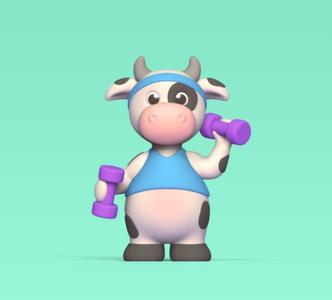 Cow Working Out