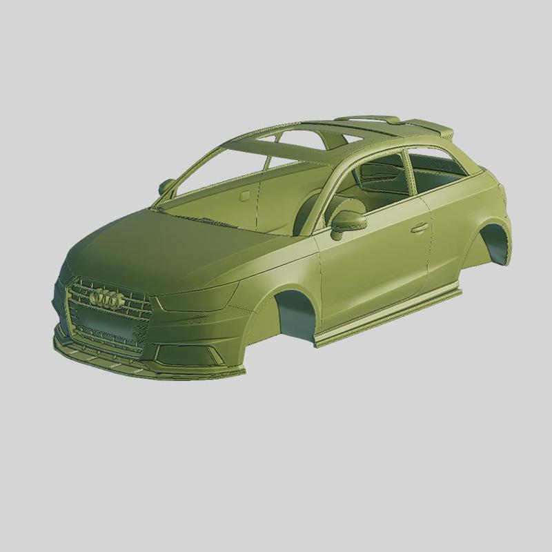 Audi S1 Quattro Sportback 2020 Printable Body