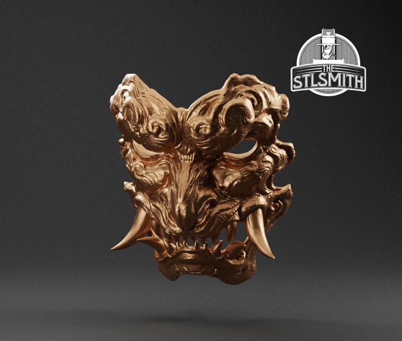 Galeguard Beast Mask Black Myth Wukong Life Size Prop STL