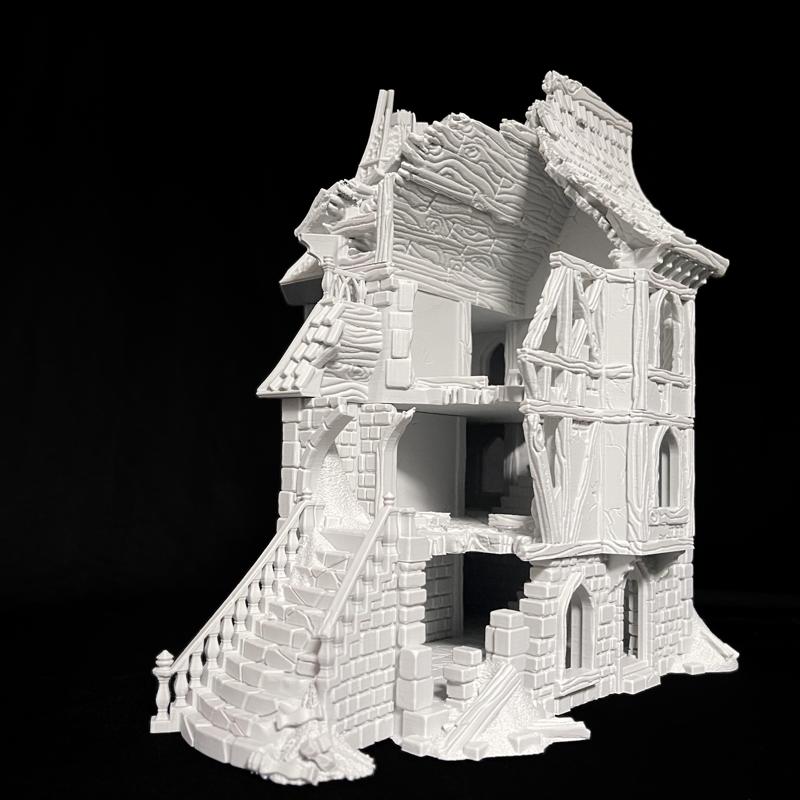 Ruined Mansion - Ruins of  a Fantasy Medieval Manor - The Hamlet of Misty Hollow