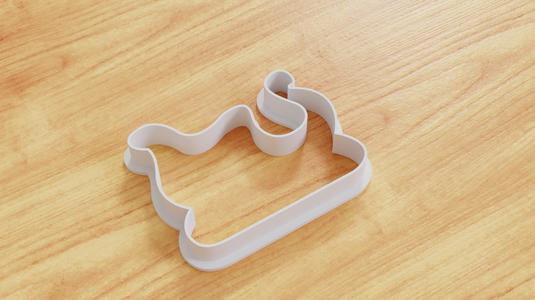 Santa Sleigh Cookie Cutter (Multiple Sizes Available)