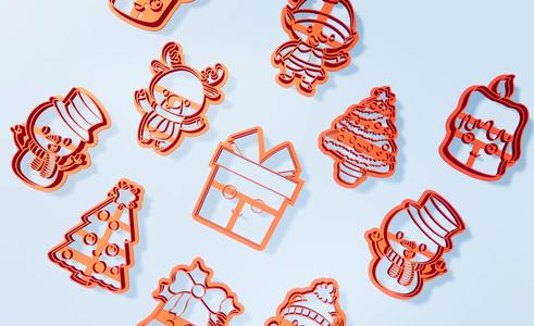 Christmas Cookie Cutter Set PREMIUM x10