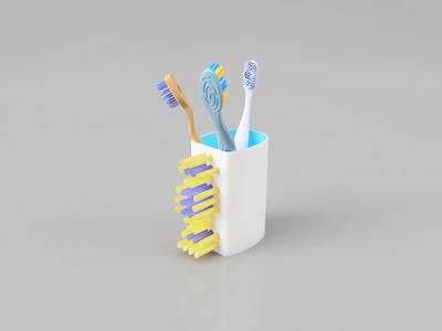 Toothbrush Shaped Toothbrush Holder!