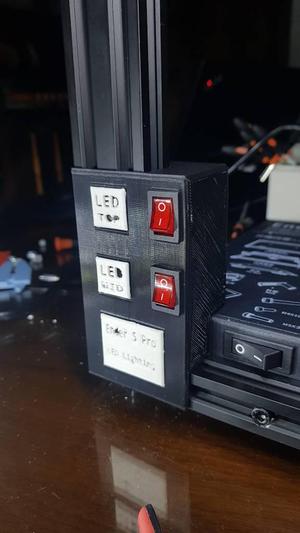 Switch plate (LED) Ender 5 (Pro)