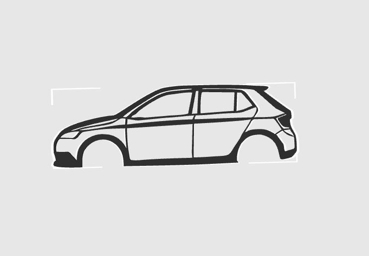 Skoda Fabia 3 rs - wall art