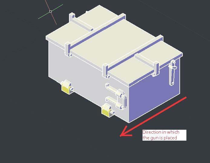 1/350 IJN 25mm MG ammunition box A ×36