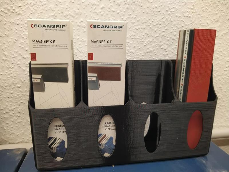 Halter für Scangrip Schutzbacken für Schraubstöcke  Bakenfutter  MAGNEFIX-Schutzbacken