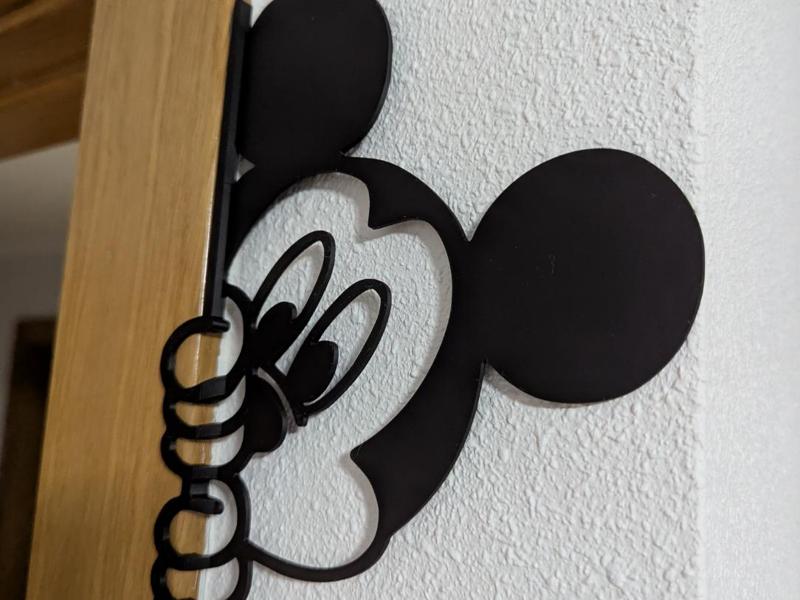 Mickey Mouse Wall art / Door art -Flat and rounded