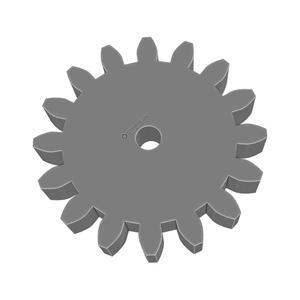 Gear Wheel PLN TTH16 BU00.25 SFT2.0mm - SPN-GWH-0041