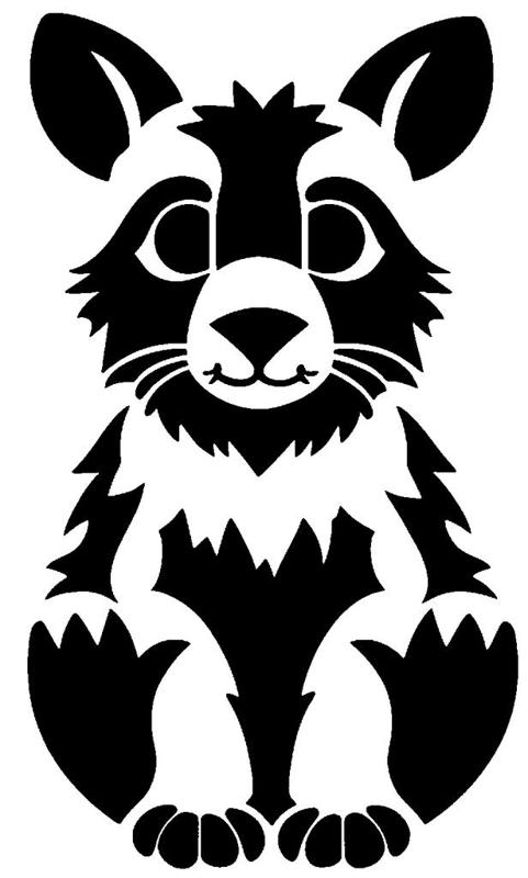 Dog stencil 6