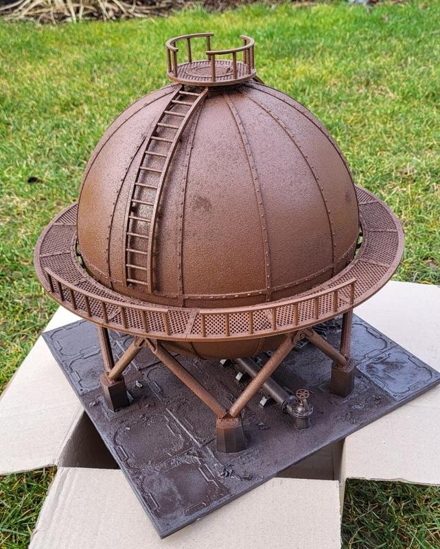 Ball Gas Tank for 28mm and 32mm Wargaming Terrain