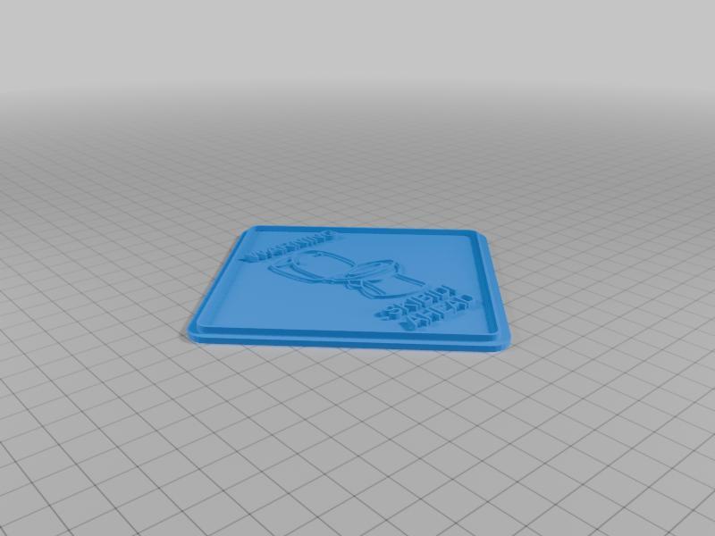 Warning skibidi ahead sign