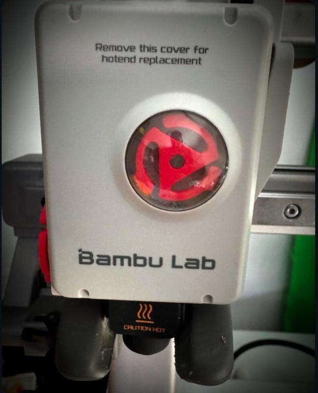 Bambulabs A1/A1 Mini Extruder Wheel Vinyl 45 Record Adapter