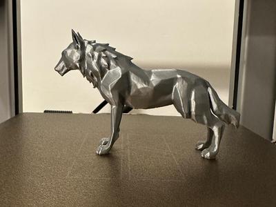 Wolf statue